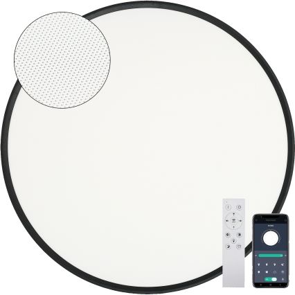 Fulgur s-43059 - NOMY dæmpbar LED-loftlampe LED/50W/230V 3000-6500K Ø 60 cm UGR19 IP40 Wi-Fi sort + fjernbetjening
