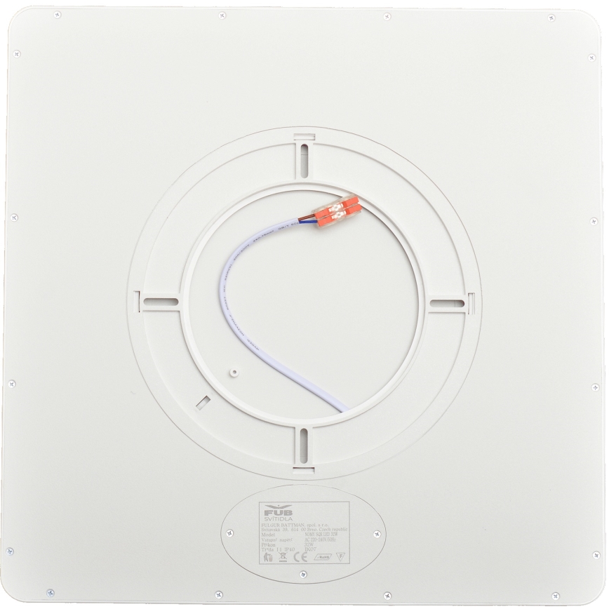 Fulgur s-43104 - LED loftlampe NOMY LED/32W/230V 3000/4000/6500K IP40 40x40 cm hvid