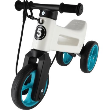 Funny Wheels - 2-i-1 løbecykel RIDER SUPER SPORT hvid/sort/blå