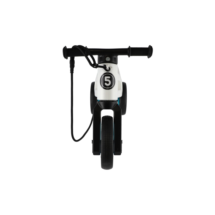 Funny Wheels - 2-i-1 løbecykel RIDER SUPER SPORT hvid/sort/blå