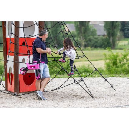 Funny Wheels - 2-i-1 løbecykel RIDER SUPER SPORT pink/sort