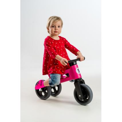 Funny Wheels - RIDER SPORT 2-i-1 løbecykel pink/sort