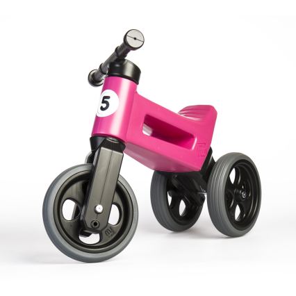 Funny Wheels - RIDER SPORT 2-i-1 løbecykel pink/sort