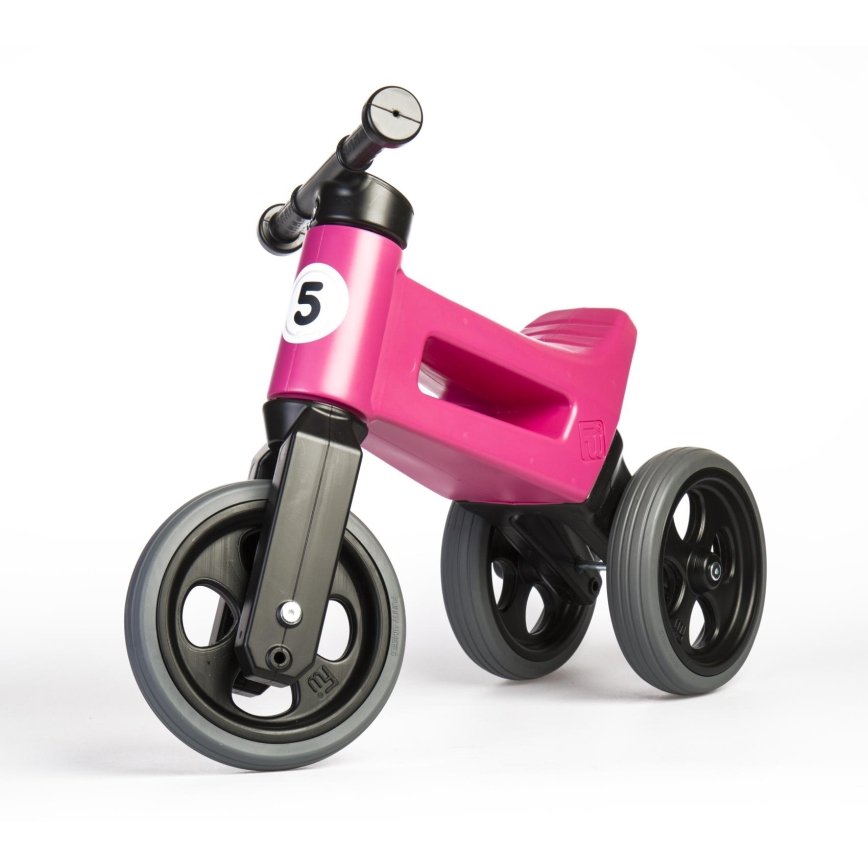 Funny Wheels - RIDER SPORT 2-i-1 løbecykel pink/sort