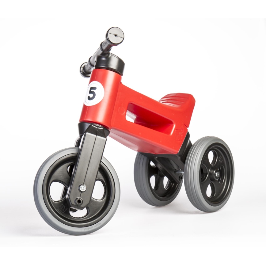 Funny Wheels - RIDER SPORT 2-i-1 løbecykel rød/sort