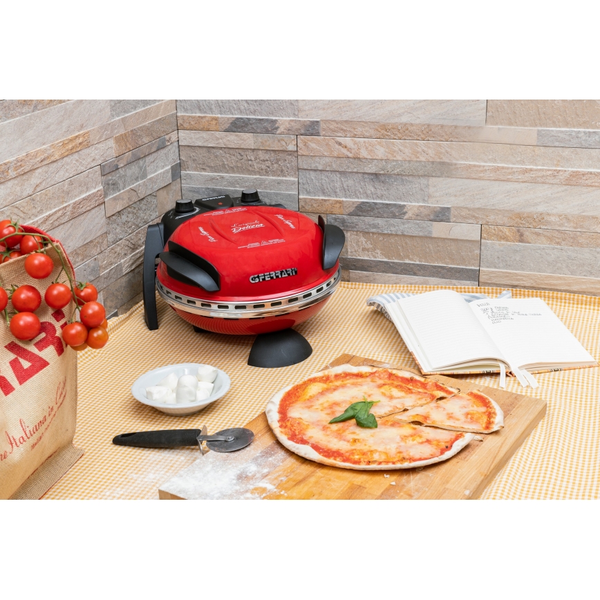 G3Ferrari G1000602 - Pizzaovn DELIZIA 1200W/230V rød