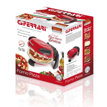 G3Ferrari G1000602 - Pizzaovn DELIZIA 1200W/230V rød