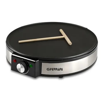 G3Ferrari G1009800 - PROFI-CREPE crêpejern 1200W/230V, rustfrit stål/sort