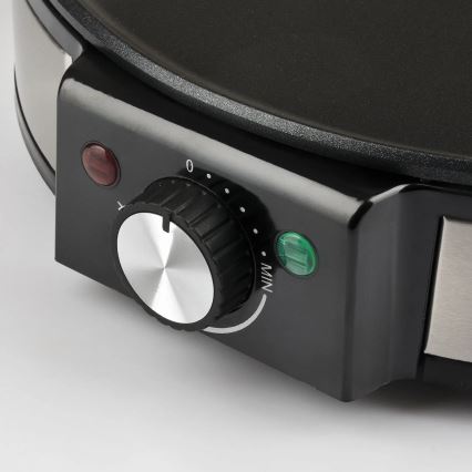 G3Ferrari G1009800 - PROFI-CREPE crêpejern 1200W/230V, rustfrit stål/sort