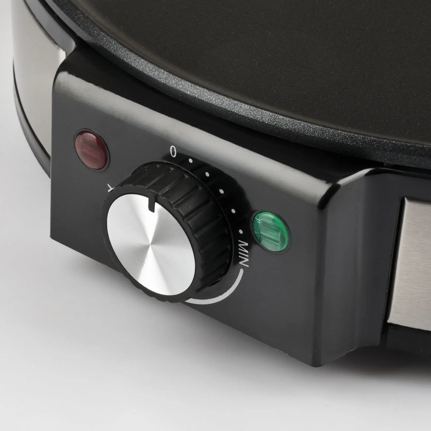 G3Ferrari G1009800 - PROFI-CREPE crêpejern 1200W/230V, rustfrit stål/sort