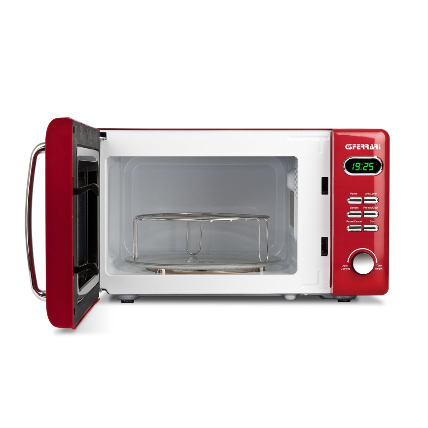 G3Ferrari G1015502 - Mikrobølgeovn med grill 1150 W/230 V, 20 l, rød