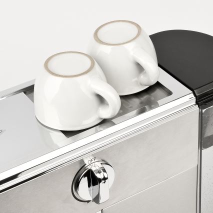 G3Ferrari G1018900 - TIFFANY manuel espressomaskine med portafilter, 1350 W/230 V, 15 bar, rustfrit stål