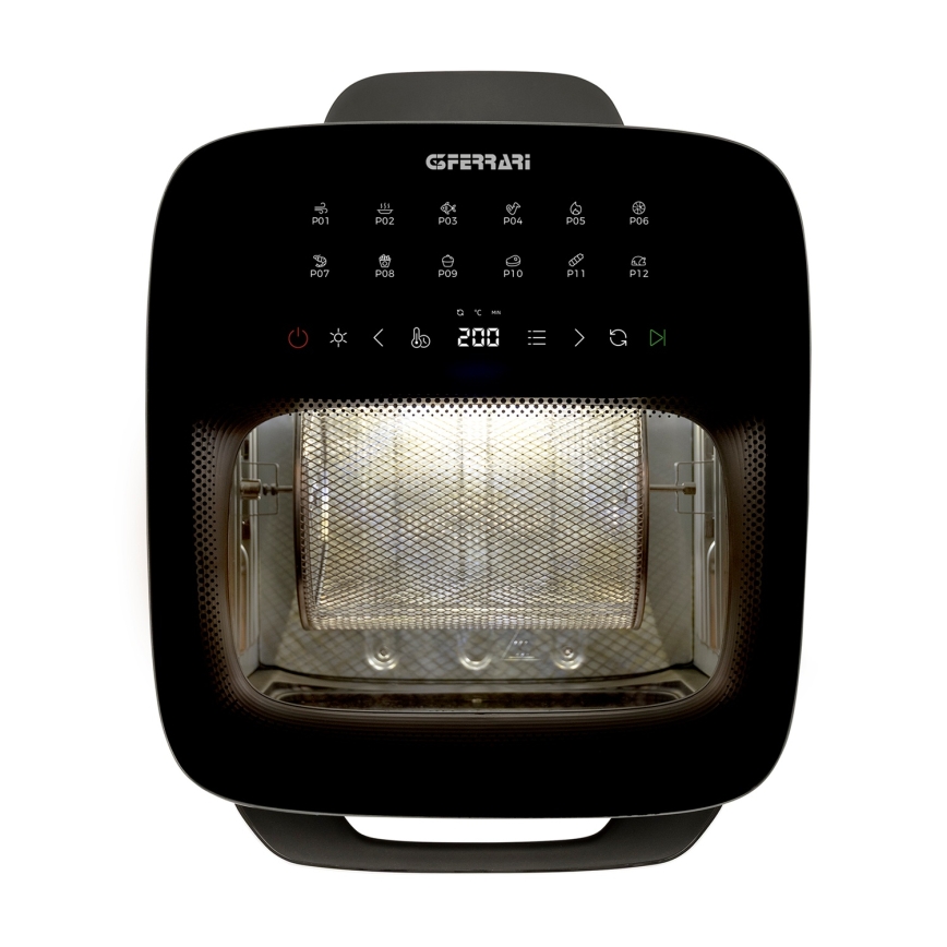 G3Ferrari G1021900 - FRIGGISANO Airfryer 1800 W/230 V, 13 l, rustfrit stål/sort