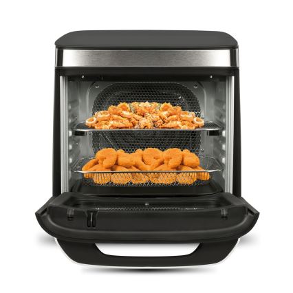 G3Ferrari G1021900 - FRIGGISANO Airfryer 1800 W/230 V, 13 l, rustfrit stål/sort