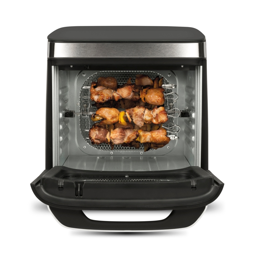 G3Ferrari G1021900 - FRIGGISANO Airfryer 1800 W/230 V, 13 l, rustfrit stål/sort
