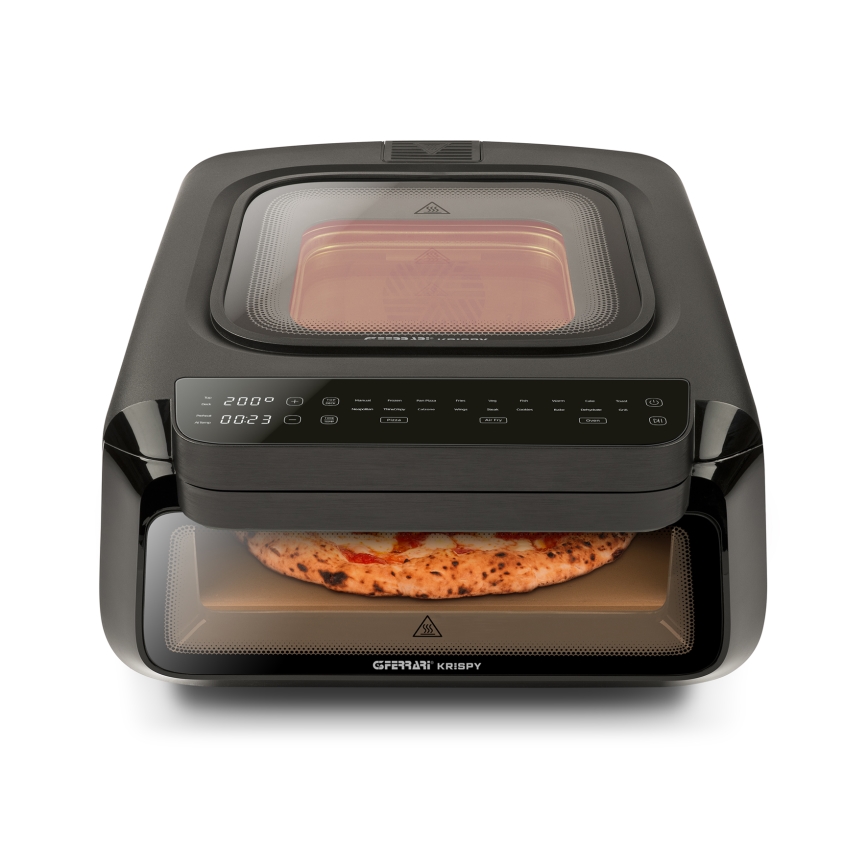 G3Ferrari G1022500 - Multifunktionel ovn KRISPY 3-i-1 1600W/230V 13 l sort