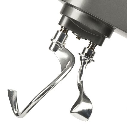 G3Ferrari G2016400 - PASTAIO bordkøkkenmaskine med to dejkroge, 8 l, 1800 W/230 V, krom