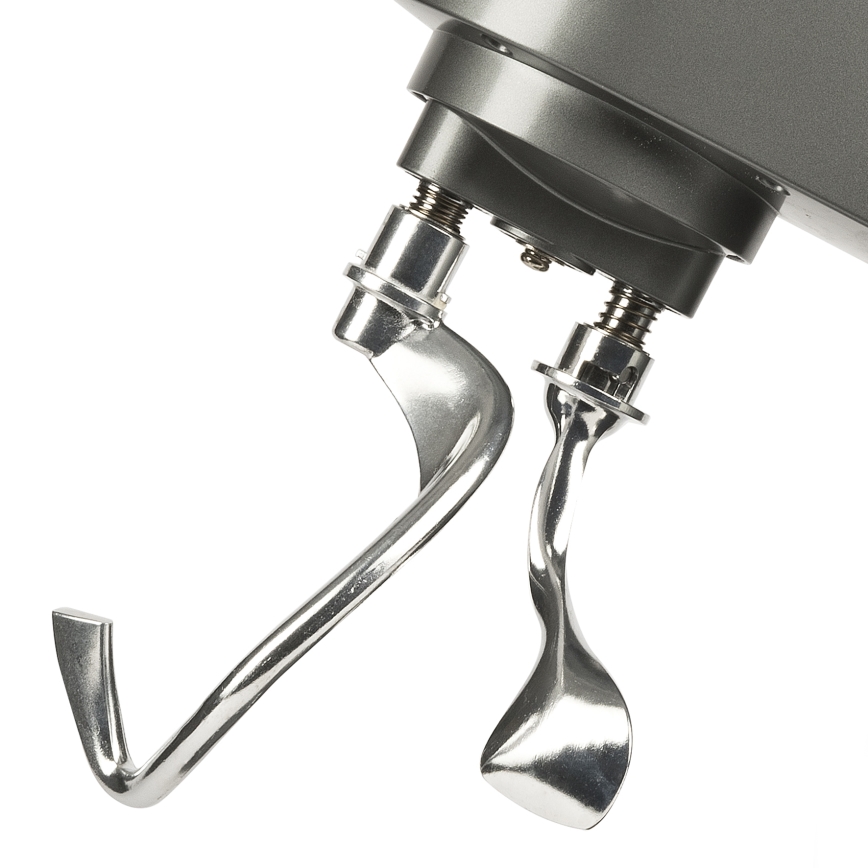 G3Ferrari G2016400 - PASTAIO bordkøkkenmaskine med to dejkroge, 8 l, 1800 W/230 V, krom