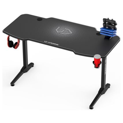 Gamer-bord 140 x 66 cm sort