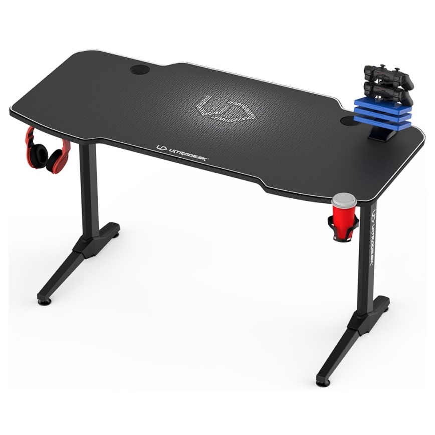Gamer-bord 140 x 66 cm sort