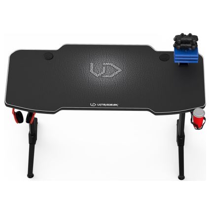 Gamer-bord 140 x 66 cm sort