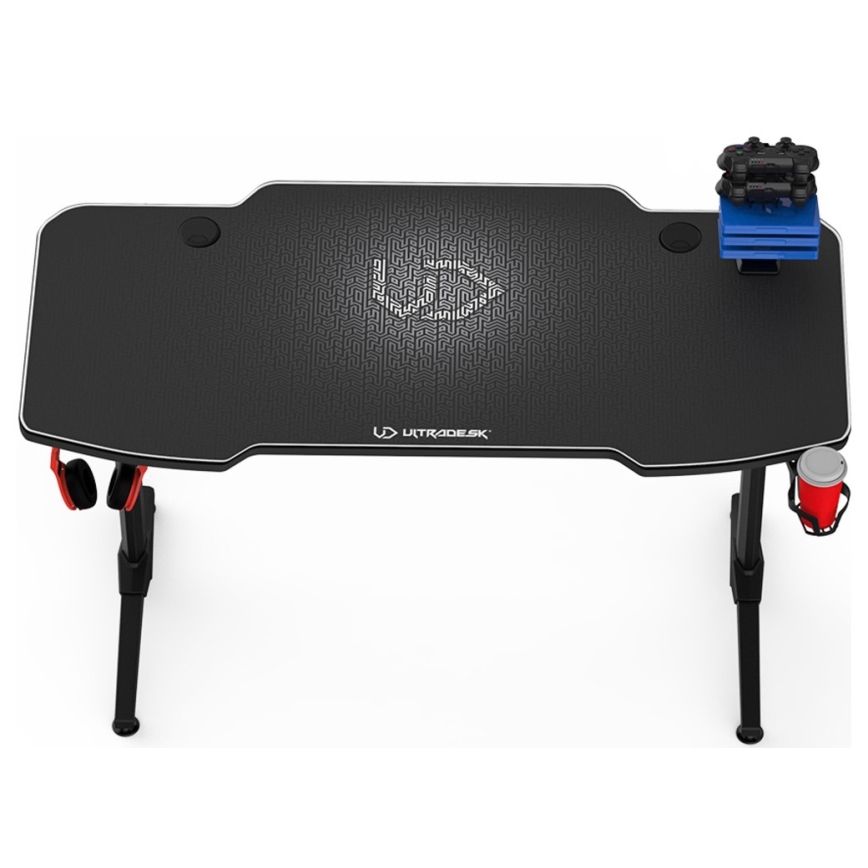 Gamer-bord 140 x 66 cm sort