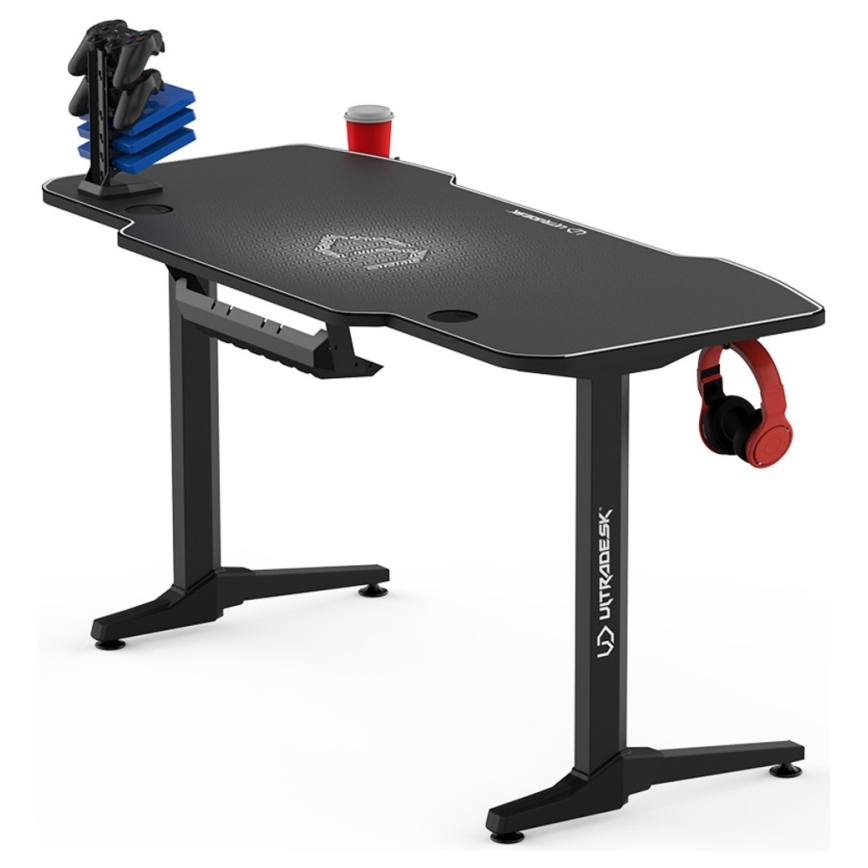 Gamer-bord 140 x 66 cm sort