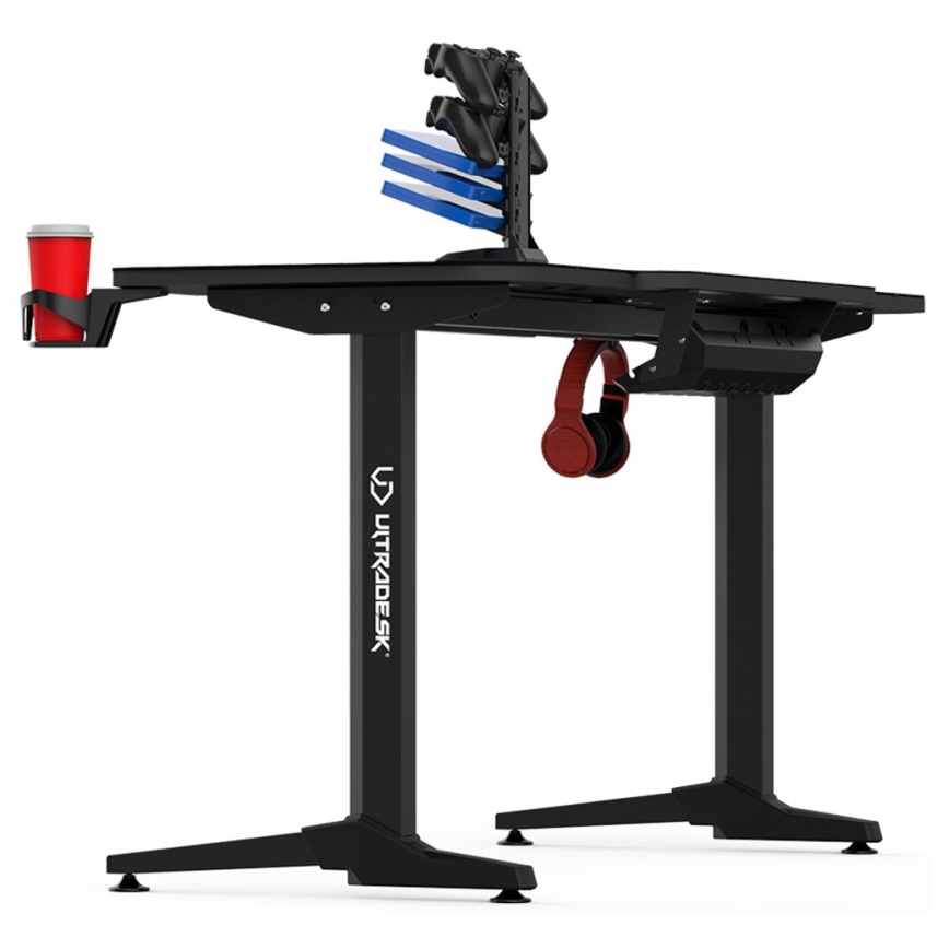 Gamer-bord 140 x 66 cm sort