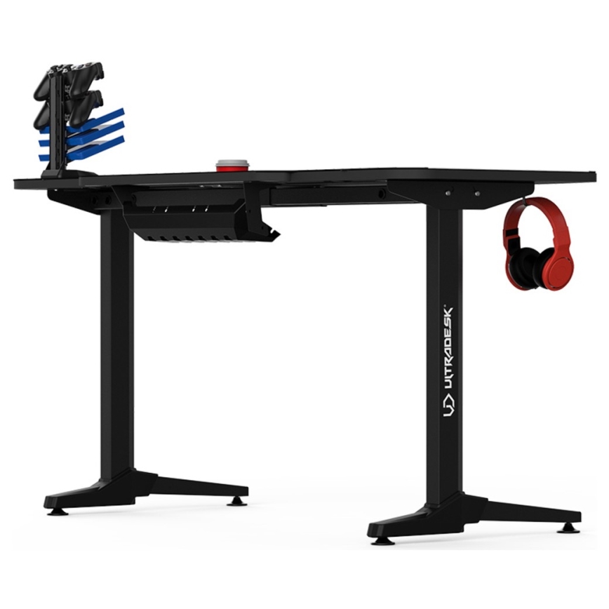 Gamer-bord 140 x 66 cm sort