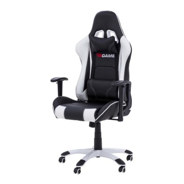 Gamer stol sort/hvid