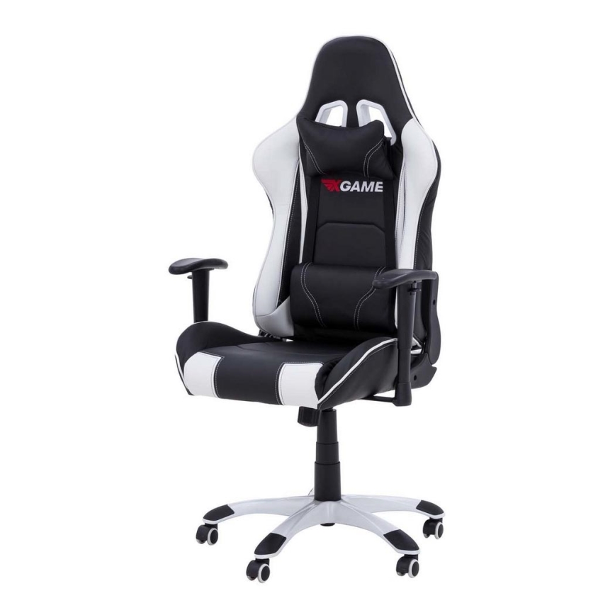 Gamer stol sort/hvid