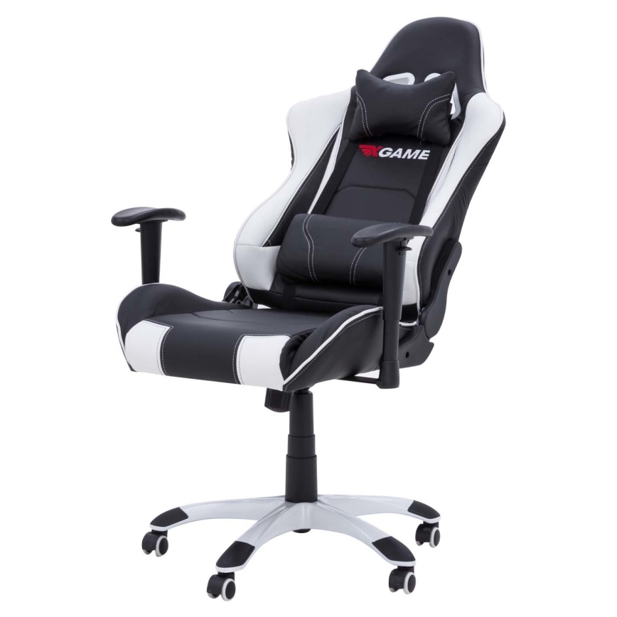 Gamer stol sort/hvid
