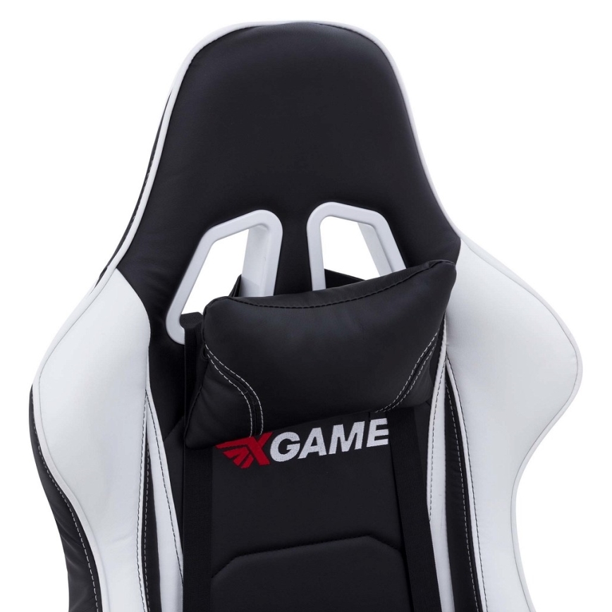 Gamer stol sort/hvid