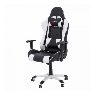 Gamer stol sort/hvid