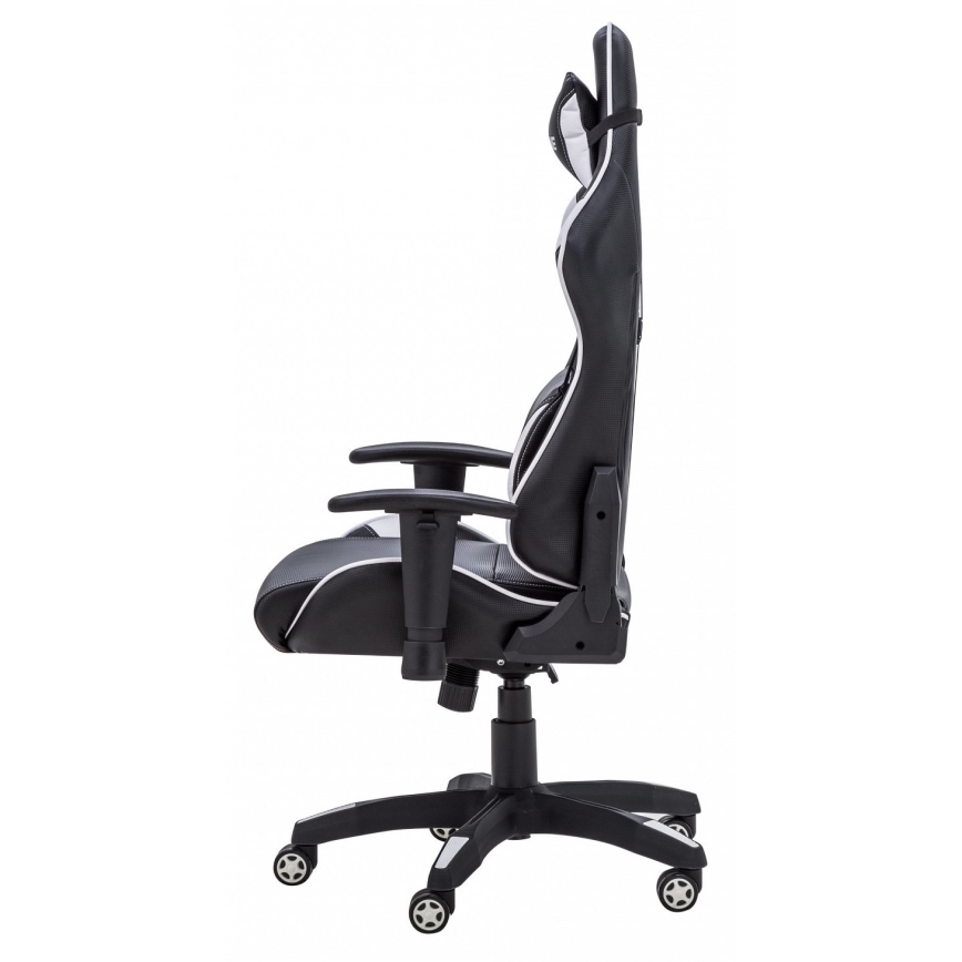Gamer stol sort/hvid