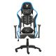 Gamer stol VARR Flash med LED RGB-lys + fjernbetjening sort/hvid