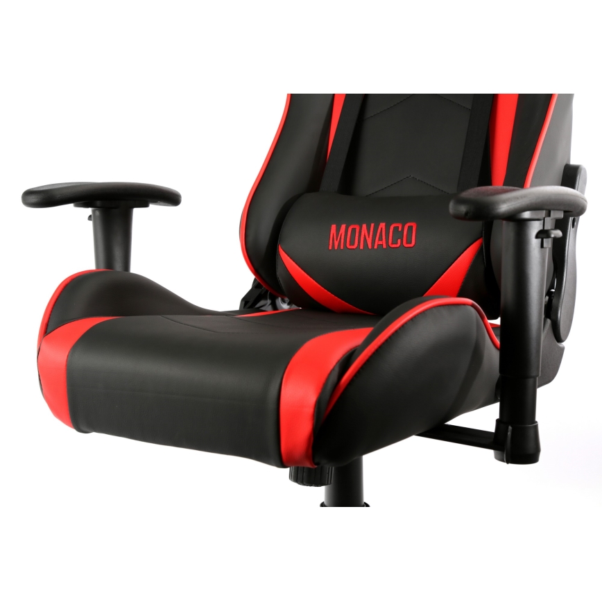 Gamer stol VARR Monaco sort/rød