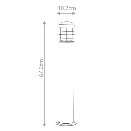 Garden Zone - Udendørslampe POOLE 1xE27/60W/230V IP55 sort