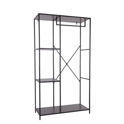 Garderobe til entré CARLO 167x90 cm sort