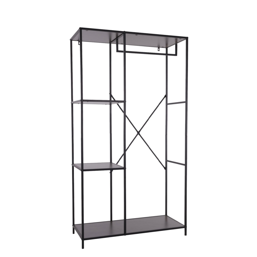 Garderobe til entré CARLO 167x90 cm sort