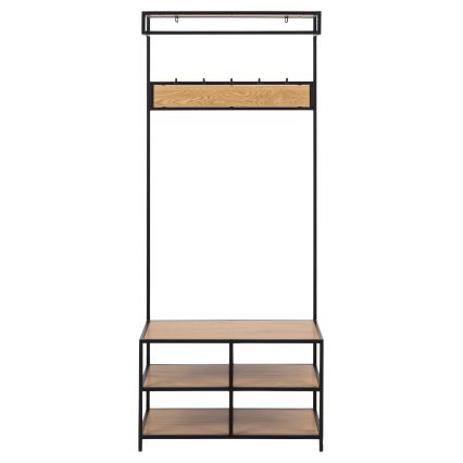 Garderobe til entré SARON eg/sort