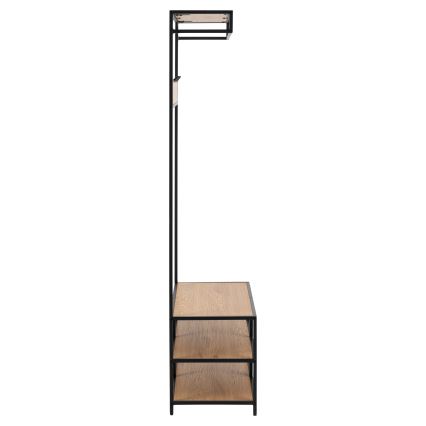 Garderobe til entré SARON eg/sort
