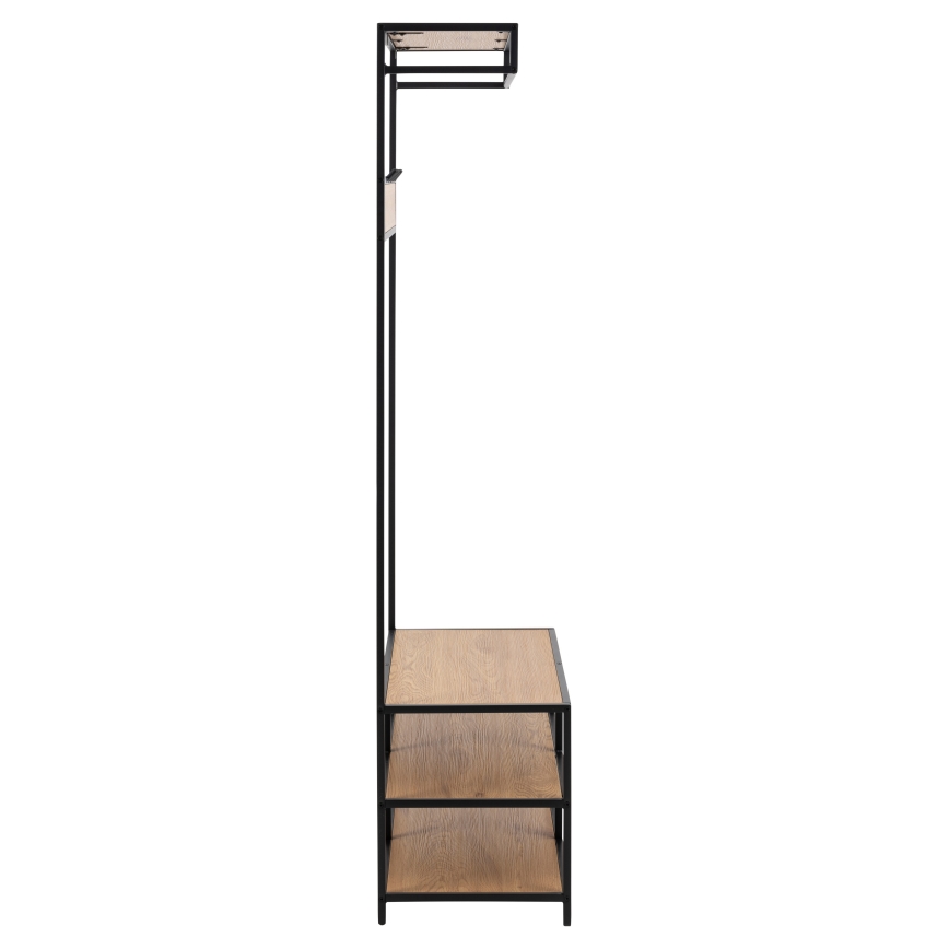 Garderobe til entré SARON eg/sort