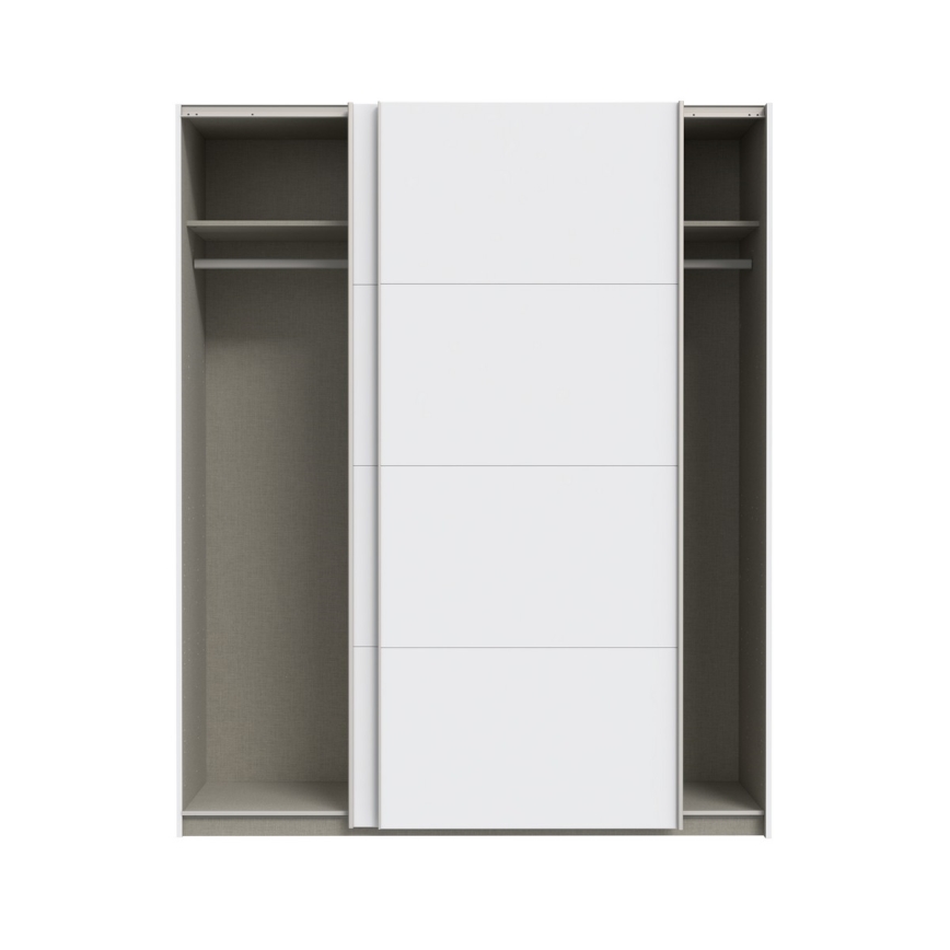 Garderobeskab KARO 170x210 cm hvid