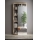 Garderobeskab LENOR 91x209 cm hvid/brun