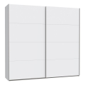 Garderobeskab med spejl KARO 220x210 cm hvid