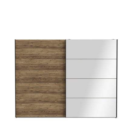 Garderobeskab med spejl OREN 270x210 cm artisan egetræ