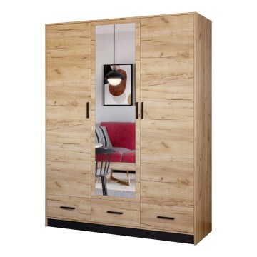 Garderobeskab med spejl SANNA 150x215 cm craft eg