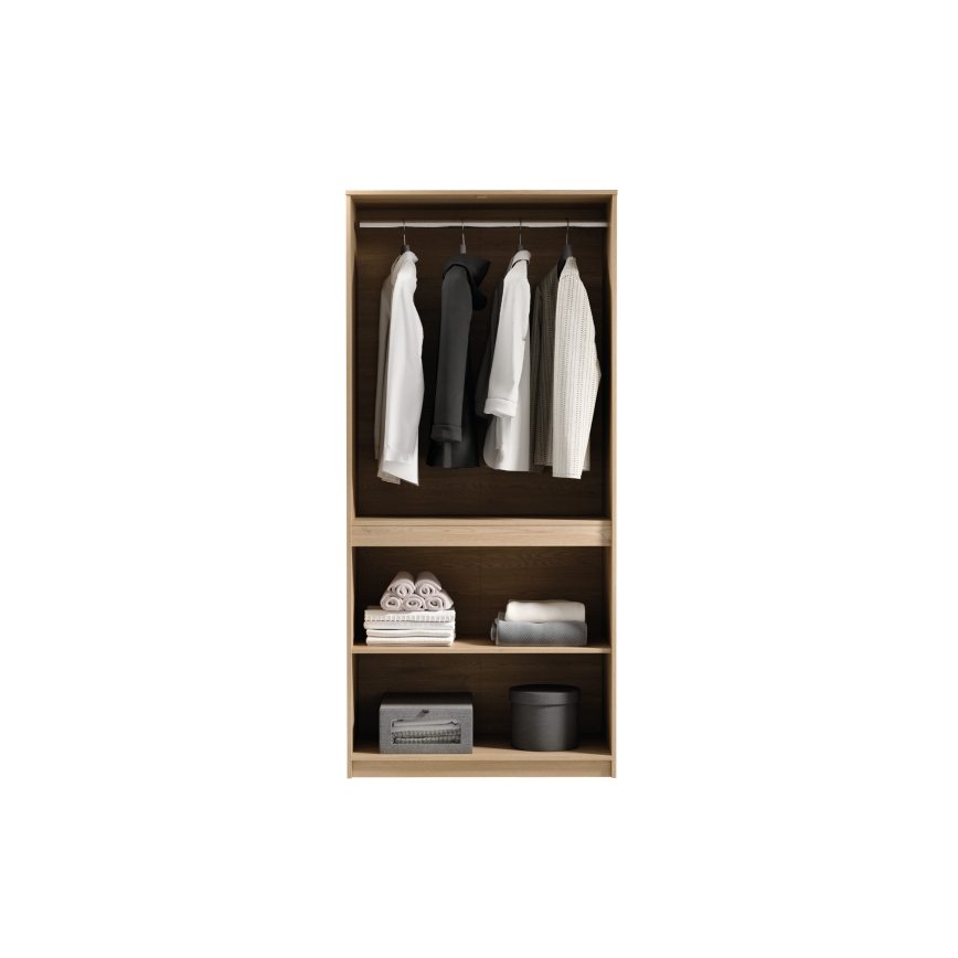 Garderobeskab MIYABI 90x198x52 cm Cremona-eg