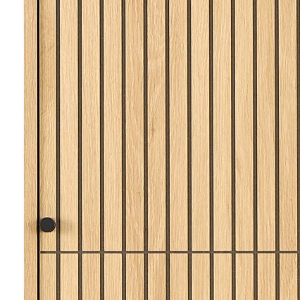 Garderobeskab OLIVIA 51 x 200 cm i egetræ